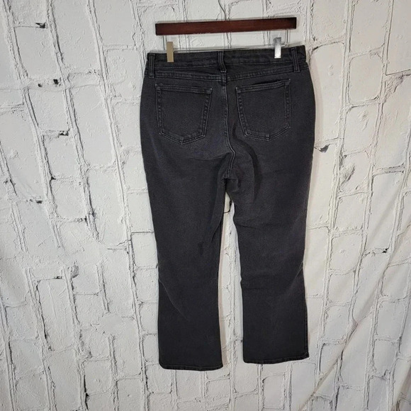 Riders by Lee Womens Sz 14 Black Stretch Denim Instantly Slims You Bootcut Jeans - Picture 4 of 5